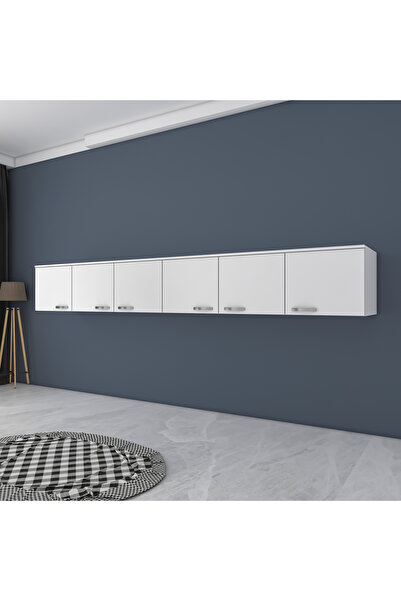 Rani Mobilya Rani BA132 Gardırop Üst Modülü Çok Amaçlı Dolap Beyaz