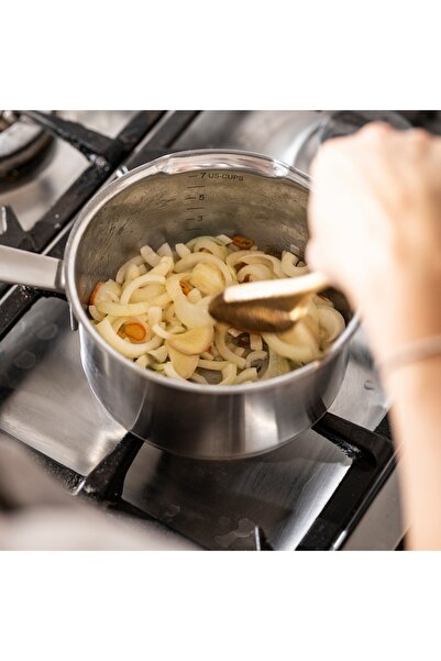 erorex Saucepan with lid, stainless steel/glass, 2 l