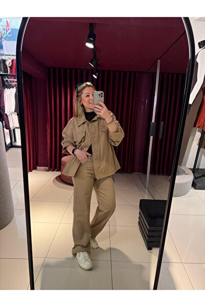 EFİL 7430 Модел Минк Габардин яке с колан