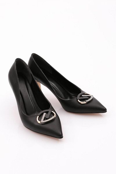 DGN Pantofi cu toc pentru femei model 1001 negri