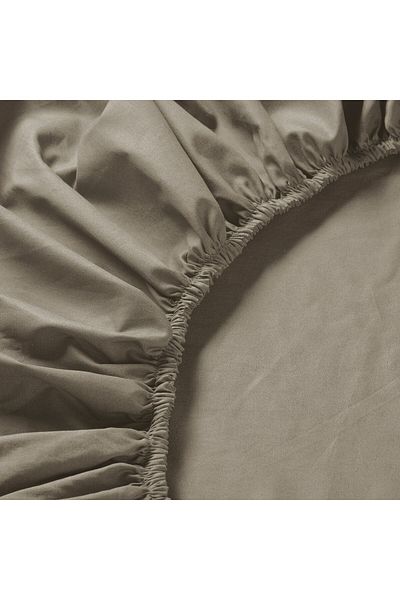 erorex Fitted sheet, grey-beige, 90x200 cm