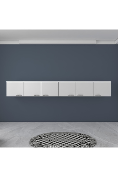 Rani Mobilya Rani BA132 Gardırop Üst Modülü Çok Amaçlı Dolap Beyaz