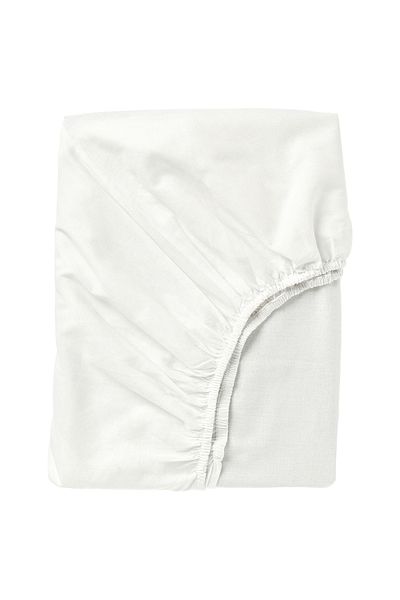 erorex Fitted sheet, white, 160x200 cm