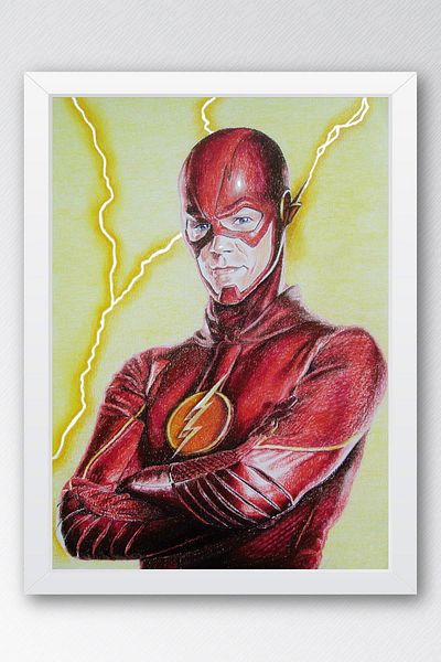 Saturn The Flash Framed Painting - Pictură poster de film