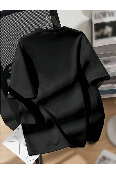 Revasser Unisex Ανδρικά/Γυναικεία ΜΠΑΣΚΕΤ/ΝΒΑ Πολύχρωμο Προσαρμοσμένο Μπλουζάκι από βαμβακερό λαιμόκοψη με λαιμόκοψη