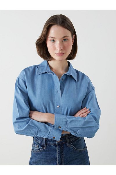 LC Waikiki Cămașă de jeans pentru femei LCW ECO Oversize