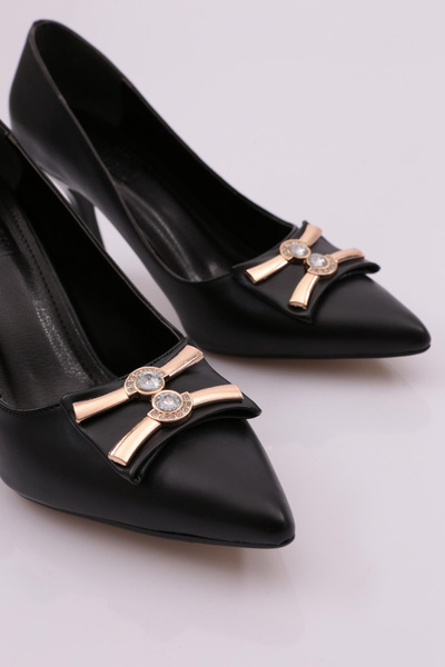 DGN Kadın Topuklu Ayakkabı Siyah 26143534