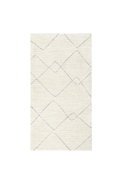 erorex Rug, low pile, beige, 80x150 cm
