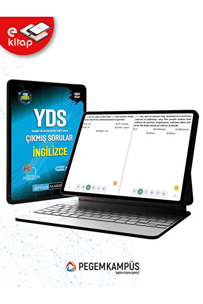 Pegem Akademi Yayıncılık 2025 YDS İngilizce E-Çıkmış Sorular