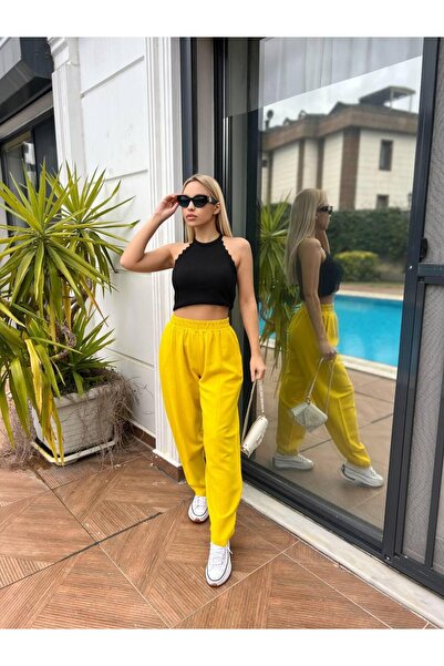 For Angels Льняні штани з еластичним поясом і вузькими штанинами