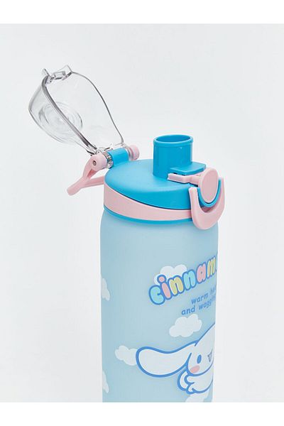 LC Waikiki Mixed Printed Girl's Water Bottle with Straw 630 ml