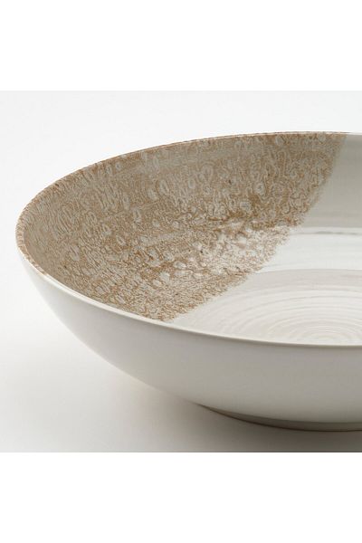 erorex Deep plate, patterned/light beige, 19 cm