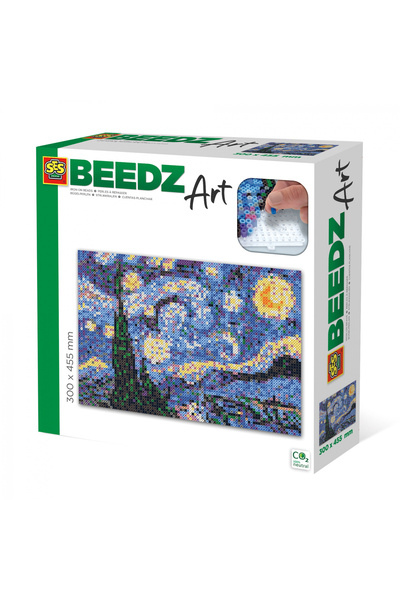 SES Creative Σετ χάντρες Beedz Art Iron-on - Starry Night από τον Van Gogh