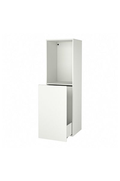erorex Pull-out storage unit, white, 60x57x196 cm