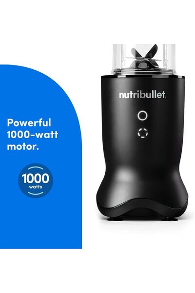 Nutribullet Ultra 1000W High-Speed Blender, Multi-Functional, Quiet Motor, Rapid Extractor Blade, Black