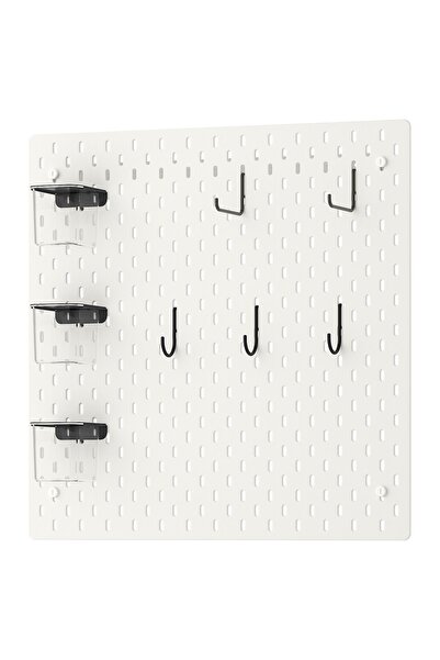 Generic Pegboard combination, white, 56x56 cm