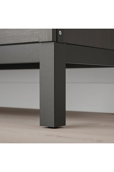 erorex إطار سفلي، أسود، 76x39x18 سم