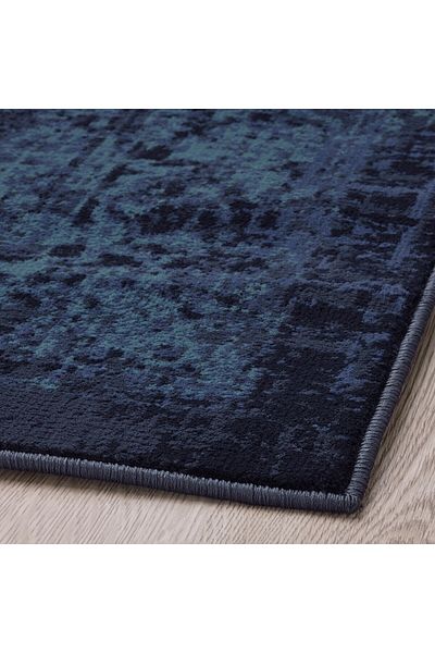 erorex Rug, low pile, dark blue, 133x195 cm