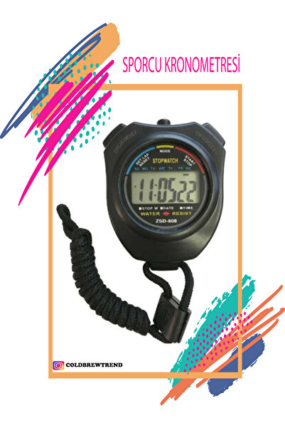 COLD BREW TREND by uğur cadırcı Kronometre Boyun Askılı Sporcu Kronometre - Hakem Kronometresi