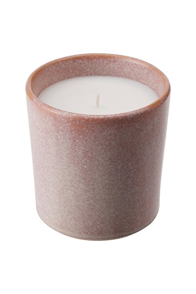 erorex شمعة معطرة في وعاء خزفي، ياسمين/وردي، 50 ساعة