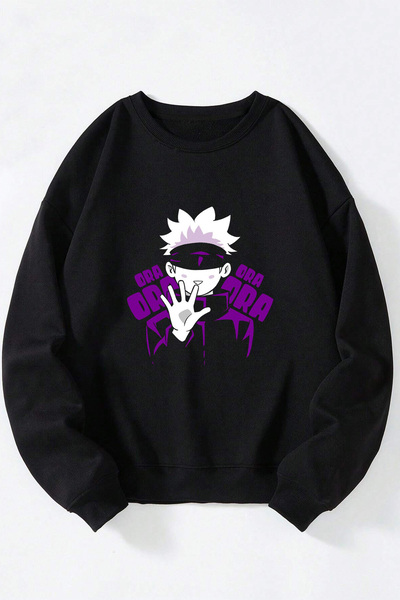 Anetos Jujutsu Kasien Satoru Χαριτωμένο μπλουζάκι unisex με λαιμόκοψη από βαμ...