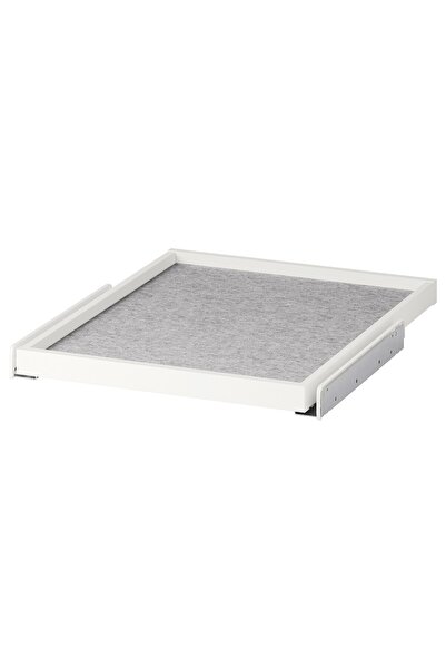 Generic Pull-out tray with drawer mat, white/light grey, 50x58 cm