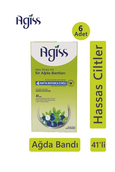 AGISS 41 Wax Strips, 6 Pieces for Sensitive Skin