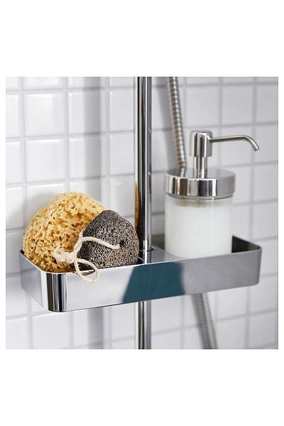 erorex Shower shelf, chrome-plated, 25x4 cm