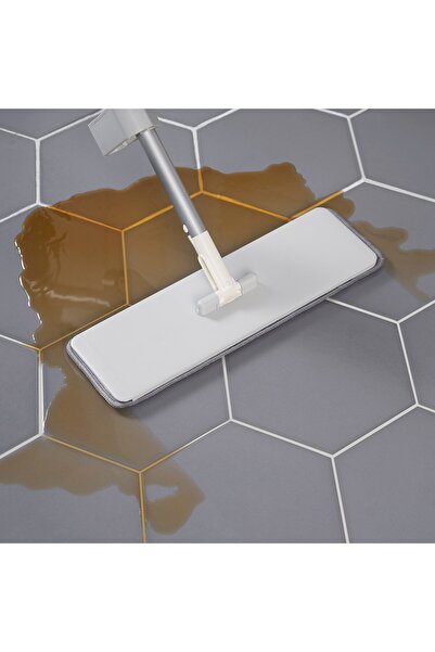 erorex Squeeze-clean flat mop, grey, 12x37 cm