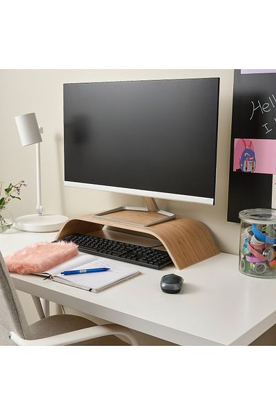 erorex Monitor stand, fixed height, bamboo veneer