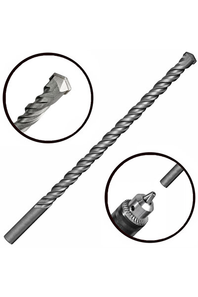 ALETÇANTAM Uzun Boy Beton Duvar Delici Elmas Matkap Ucu 14x570 (57cm Boy)