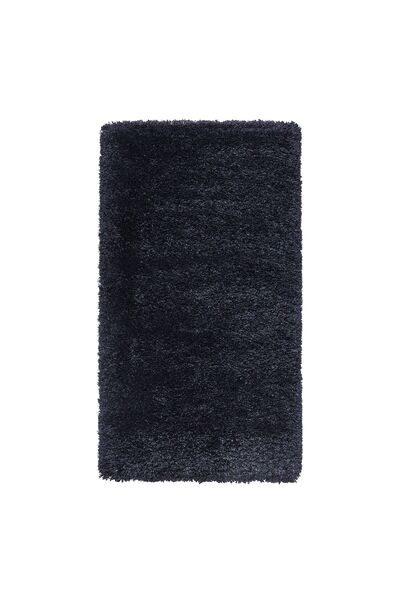 Generic سجادة، وبر طويل، أزرق غامق، 80×150 سم