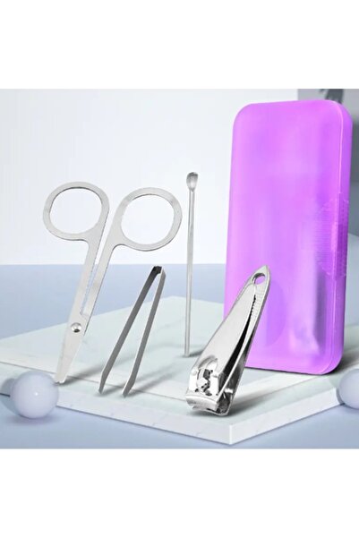 Arzu Güzel Cosmetics 4 Parça İnce Ultra Hafif Tasarım Seyahat Boy Makas+ Tırn...