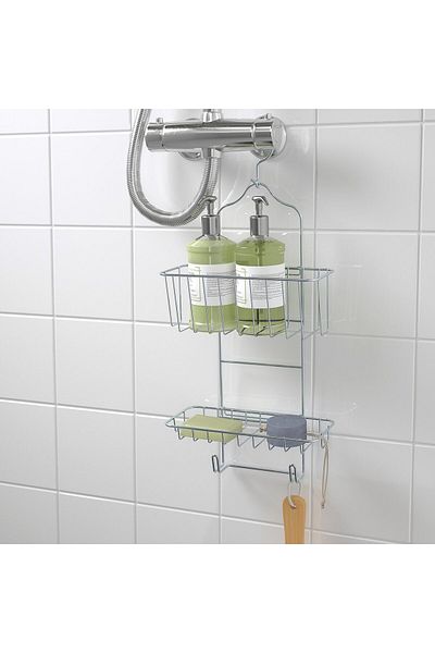 erorex Shower hanger, two tiers, zinc plated, 24x53 cm