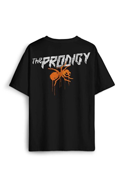 Kendim Seçtim Prodigy Flint Music Ant Logo Unisex Oversize kroj T-shirt