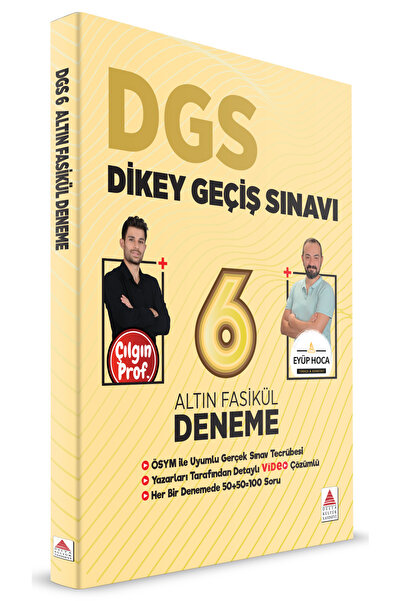Delta Kültür Yayınevi DGS 6 Altın Fasikül Deneme