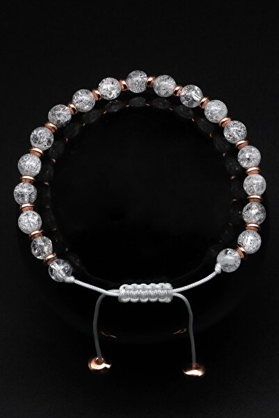 Alibaba Doğaltaş Necef Natural Stone Macrame Knitted Bracelet