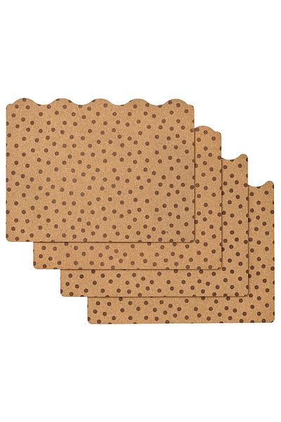 erorex Place mat, cork/dotted, 42x32 cm