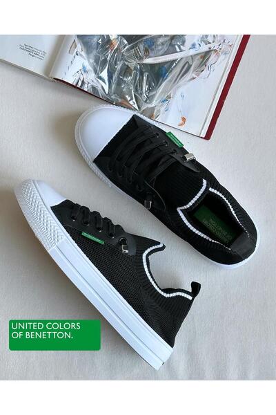 United Colors of Benetton BNT-10233 Benetton,Tamamı Triko Özel Seri Kadın Günlük Ayakkabı - Siyah