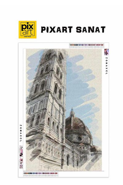 pixartsanat Square 25X40 Pixart Art Diamond Mosaic Painting Diamond Turkey