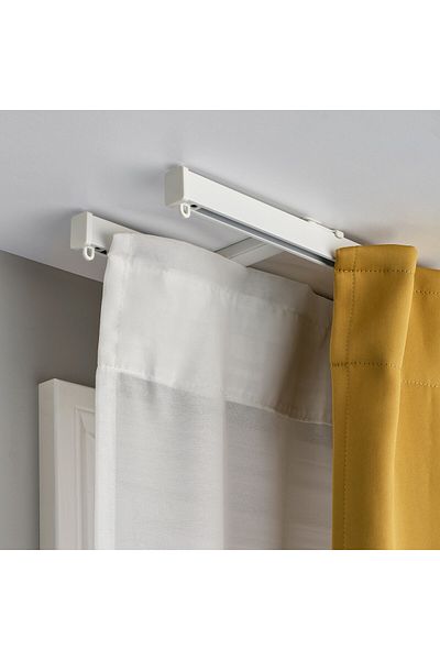 erorex Curtain track set f ceiling, 2 trck, white