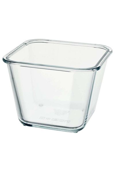 erorex Food container, square/glass, 1.2 l