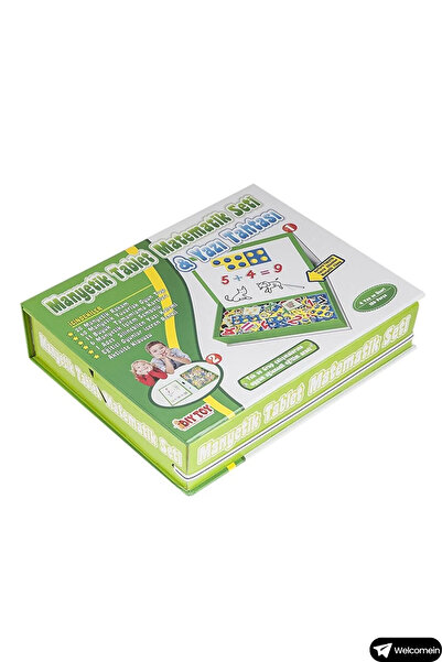 welcomein Toy Magnetic 97 Piece Alphabet Set with Tablet and 98 Piece Math Set with Magnetic Tablet