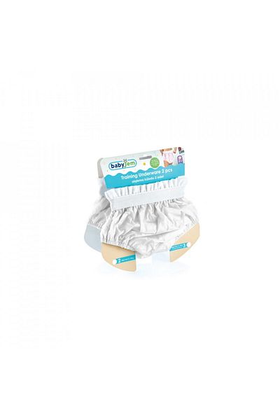 Babyjem Set of 2 BabyJem training panties, no.3 14-18 kg Color: White