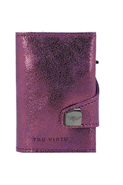 Tru Virtu Click & Slide Kreditkartenetui RFID Leder 6,5 cm