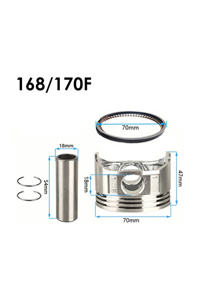PİSTON SEKMAN SET 6.5 HP 70 MM