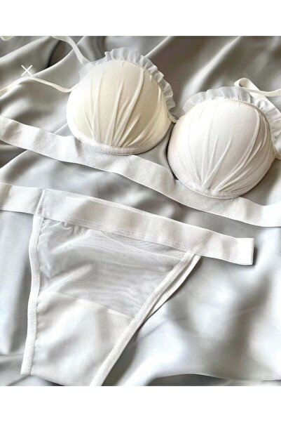 LORE SORTA LINGERIE مجموعة نماذج المحار ذات الدعم الأبيض