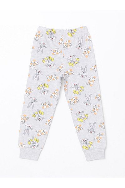 LC Waikiki Lcw Kids Grey Bugs Bunny Printed Baby Boy Pajama Bottom