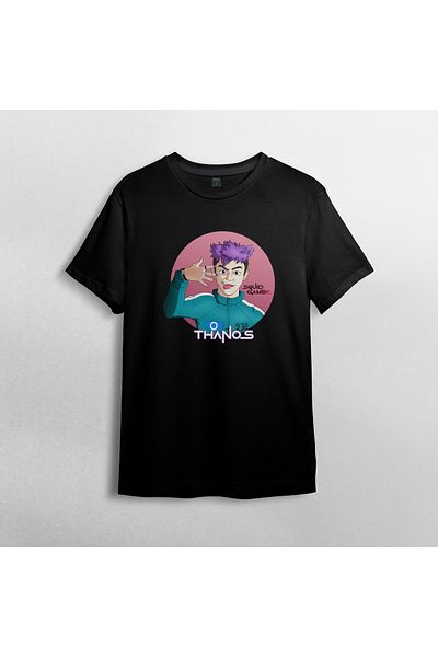 Pixxa Squid Game Thanos Crew Neck 100% βαμβακερό T-shirt - Μοντέλο 1