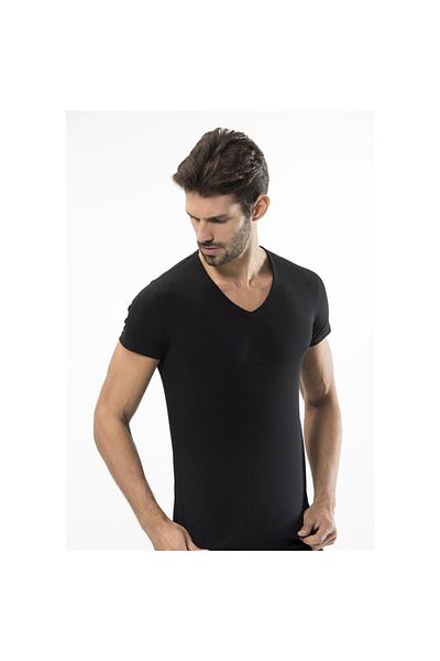 TÜREN Ανδρικό μπλουζάκι 172 Lycra-μαύρο